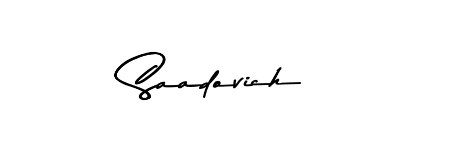 Also You can easily find your signature by using the search form. We will create Saadovich name handwritten signature images for you free of cost using Asem Kandis PERSONAL USE sign style. Saadovich signature style 9 images and pictures png