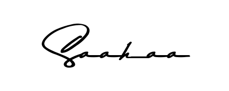 Discover the perfect balance of readability and style for Saahaa with Asem Kandis PERSONAL USE font. Create your dream signature today. Saahaa signature style 9 images and pictures png