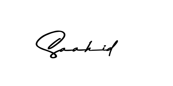 Use a signature maker to create a handwritten signature online. With this signature software, you can design (Asem Kandis PERSONAL USE) your own signature for name Saahid. Saahid signature style 9 images and pictures png