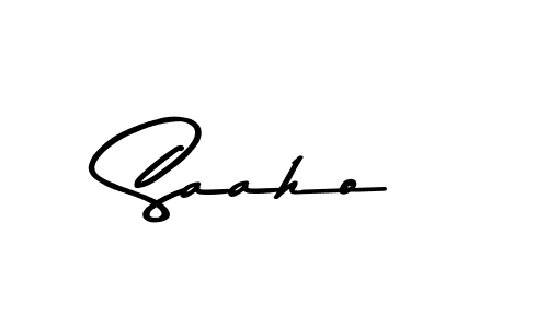 Make a beautiful signature design for name Saaho. With this signature (Asem Kandis PERSONAL USE) style, you can create a handwritten signature for free. Saaho signature style 9 images and pictures png