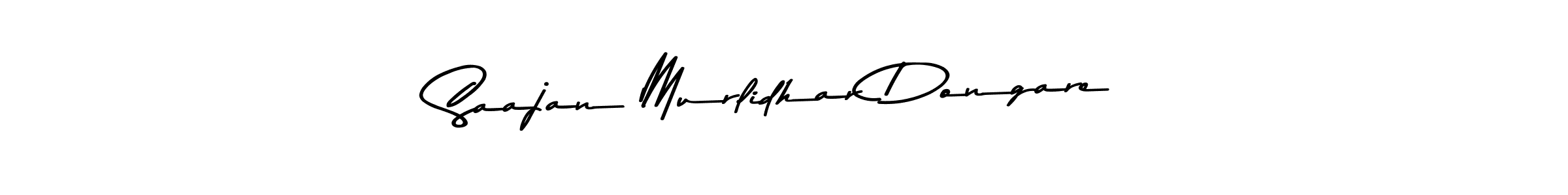 The best way (Asem Kandis PERSONAL USE) to make a short signature is to pick only two or three words in your name. The name Saajan Murlidhar Dongare include a total of six letters. For converting this name. Saajan Murlidhar Dongare signature style 9 images and pictures png