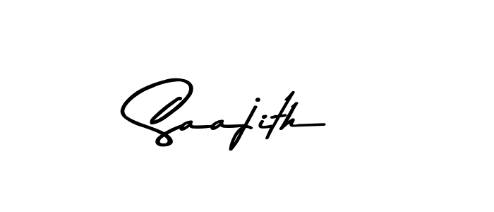 Use a signature maker to create a handwritten signature online. With this signature software, you can design (Asem Kandis PERSONAL USE) your own signature for name Saajith. Saajith signature style 9 images and pictures png