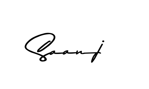 Create a beautiful signature design for name Saanj. With this signature (Asem Kandis PERSONAL USE) fonts, you can make a handwritten signature for free. Saanj signature style 9 images and pictures png