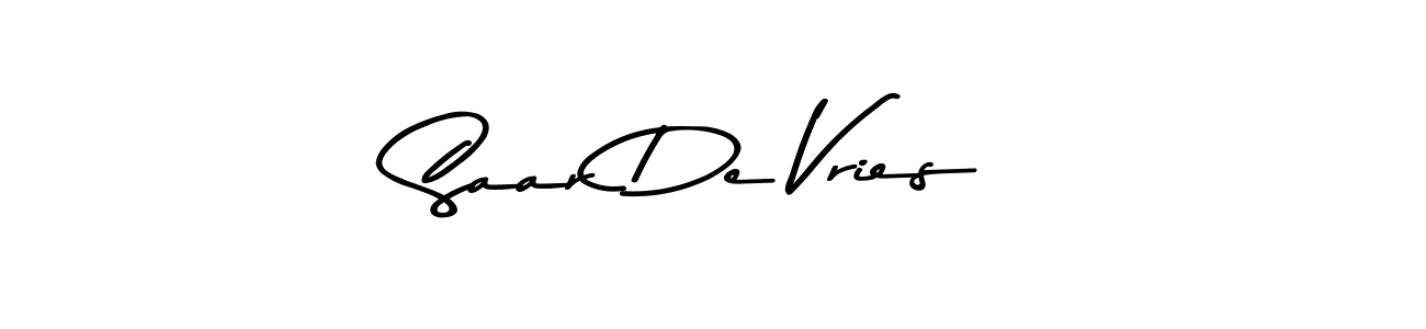 How to make Saar De Vries name signature. Use Asem Kandis PERSONAL USE style for creating short signs online. This is the latest handwritten sign. Saar De Vries signature style 9 images and pictures png