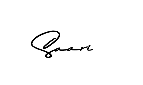 Design your own signature with our free online signature maker. With this signature software, you can create a handwritten (Asem Kandis PERSONAL USE) signature for name Saari. Saari signature style 9 images and pictures png