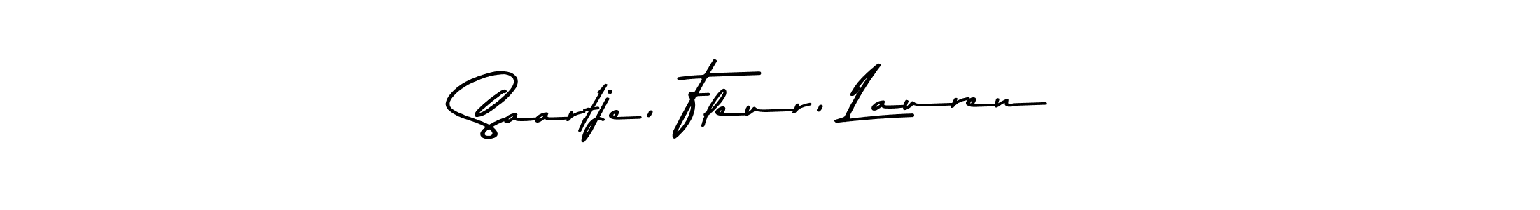 Here are the top 10 professional signature styles for the name Saartje, Fleur, Lauren. These are the best autograph styles you can use for your name. Saartje, Fleur, Lauren signature style 9 images and pictures png