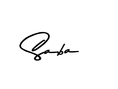 Use a signature maker to create a handwritten signature online. With this signature software, you can design (Asem Kandis PERSONAL USE) your own signature for name Saba. Saba signature style 9 images and pictures png