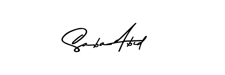 Saba Abid stylish signature style. Best Handwritten Sign (Asem Kandis PERSONAL USE) for my name. Handwritten Signature Collection Ideas for my name Saba Abid. Saba Abid signature style 9 images and pictures png