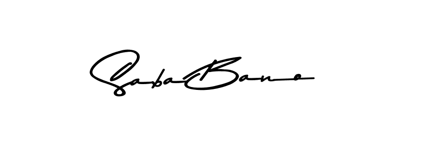 Use a signature maker to create a handwritten signature online. With this signature software, you can design (Asem Kandis PERSONAL USE) your own signature for name Saba Bano. Saba Bano signature style 9 images and pictures png