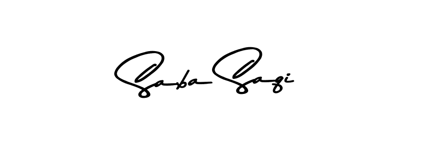 How to make Saba Saqi name signature. Use Asem Kandis PERSONAL USE style for creating short signs online. This is the latest handwritten sign. Saba Saqi signature style 9 images and pictures png