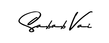 Give your name Sabab Vai an exquisite flair with the Asem Kandis PERSONAL USE script font. Ideal for contracts, resumes, and formal letterheads. Sabab Vai signature style 9 images and pictures png