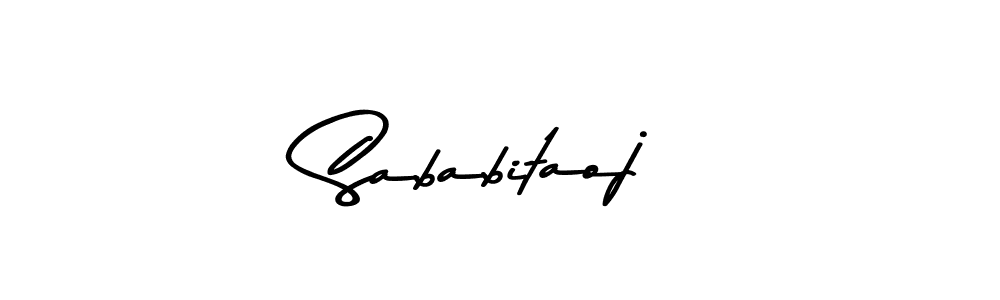 How to make Sababitaoj signature? Asem Kandis PERSONAL USE is a professional autograph style. Create handwritten signature for Sababitaoj name. Sababitaoj signature style 9 images and pictures png