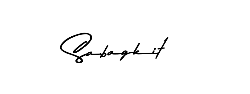 The best way (Asem Kandis PERSONAL USE) to make a short signature is to pick only two or three words in your name. The name Sabagkit include a total of six letters. For converting this name. Sabagkit signature style 9 images and pictures png