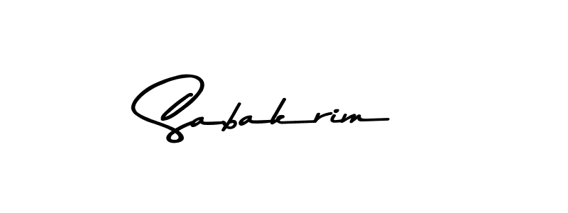 How to make Sabakrim signature? Asem Kandis PERSONAL USE is a professional autograph style. Create handwritten signature for Sabakrim name. Sabakrim signature style 9 images and pictures png