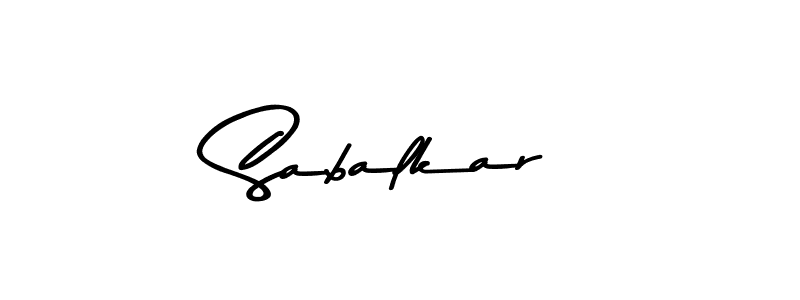 How to make Sabalkar signature? Asem Kandis PERSONAL USE is a professional autograph style. Create handwritten signature for Sabalkar name. Sabalkar signature style 9 images and pictures png