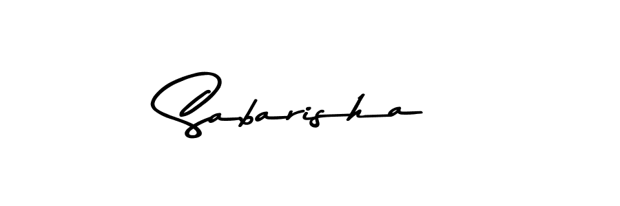 Make a beautiful signature design for name Sabarisha. With this signature (Asem Kandis PERSONAL USE) style, you can create a handwritten signature for free. Sabarisha signature style 9 images and pictures png