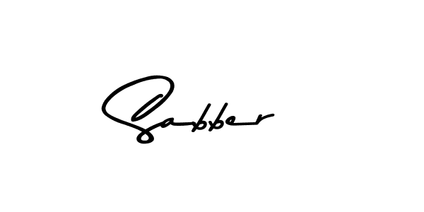 Sabber stylish signature style. Best Handwritten Sign (Asem Kandis PERSONAL USE) for my name. Handwritten Signature Collection Ideas for my name Sabber. Sabber signature style 9 images and pictures png