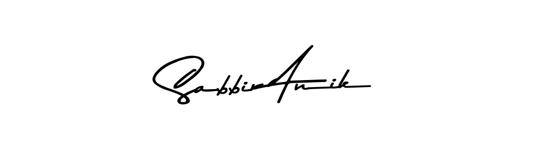 Also You can easily find your signature by using the search form. We will create Sabbir Anik name handwritten signature images for you free of cost using Asem Kandis PERSONAL USE sign style. Sabbir Anik signature style 9 images and pictures png