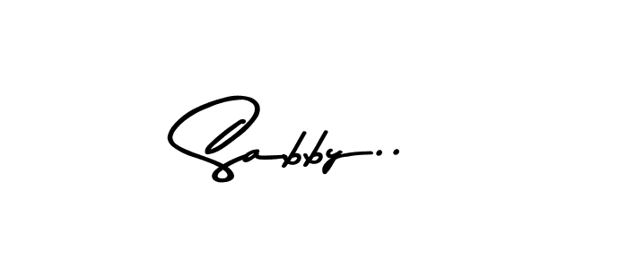 Use a signature maker to create a handwritten signature online. With this signature software, you can design (Asem Kandis PERSONAL USE) your own signature for name Sabby... Sabby.. signature style 9 images and pictures png