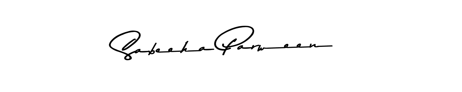 Sabeeha Parween stylish signature style. Best Handwritten Sign (Asem Kandis PERSONAL USE) for my name. Handwritten Signature Collection Ideas for my name Sabeeha Parween. Sabeeha Parween signature style 9 images and pictures png