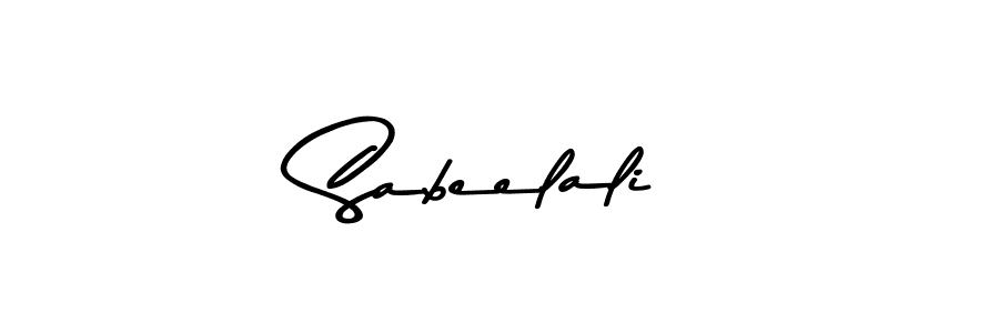 Design your own signature with our free online signature maker. With this signature software, you can create a handwritten (Asem Kandis PERSONAL USE) signature for name Sabeelali. Sabeelali signature style 9 images and pictures png