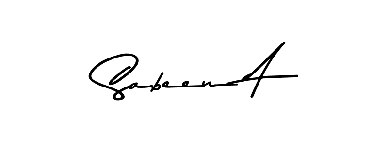Sabeen A stylish signature style. Best Handwritten Sign (Asem Kandis PERSONAL USE) for my name. Handwritten Signature Collection Ideas for my name Sabeen A. Sabeen A signature style 9 images and pictures png