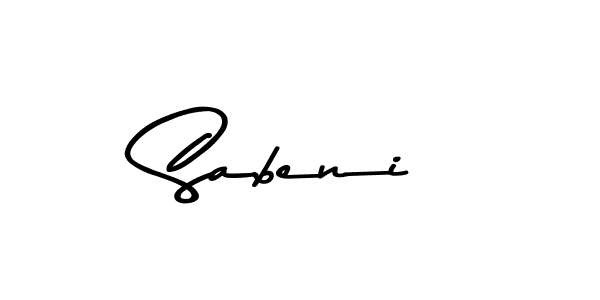 Design your own signature with our free online signature maker. With this signature software, you can create a handwritten (Asem Kandis PERSONAL USE) signature for name Sabeni. Sabeni signature style 9 images and pictures png