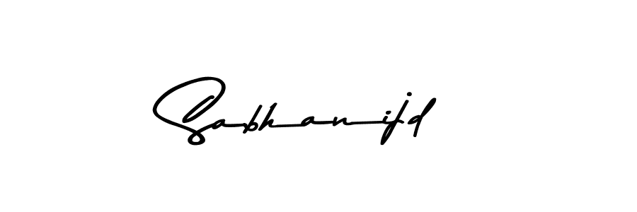 Make a beautiful signature design for name Sabhanijd. Use this online signature maker to create a handwritten signature for free. Sabhanijd signature style 9 images and pictures png