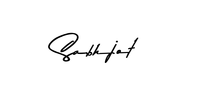 Design your own signature with our free online signature maker. With this signature software, you can create a handwritten (Asem Kandis PERSONAL USE) signature for name Sabhjot. Sabhjot signature style 9 images and pictures png