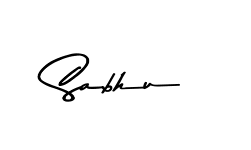 Use a signature maker to create a handwritten signature online. With this signature software, you can design (Asem Kandis PERSONAL USE) your own signature for name Sabhu. Sabhu signature style 9 images and pictures png