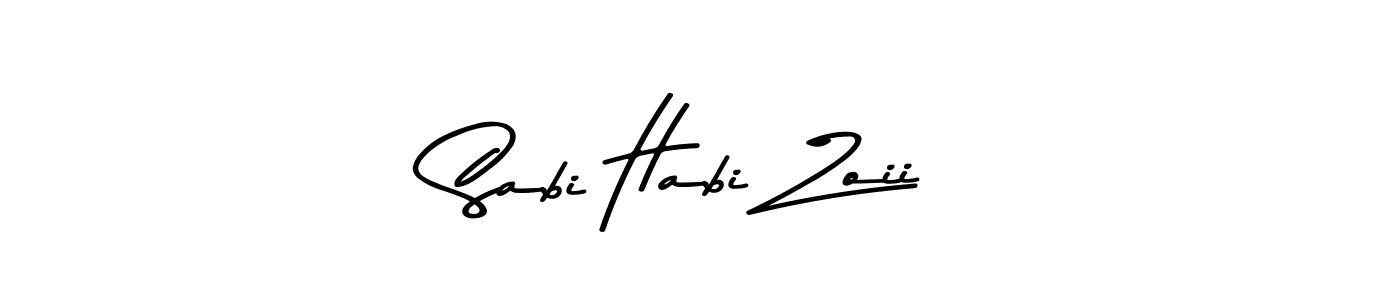 Use a signature maker to create a handwritten signature online. With this signature software, you can design (Asem Kandis PERSONAL USE) your own signature for name Sabi Habi Zoii. Sabi Habi Zoii signature style 9 images and pictures png