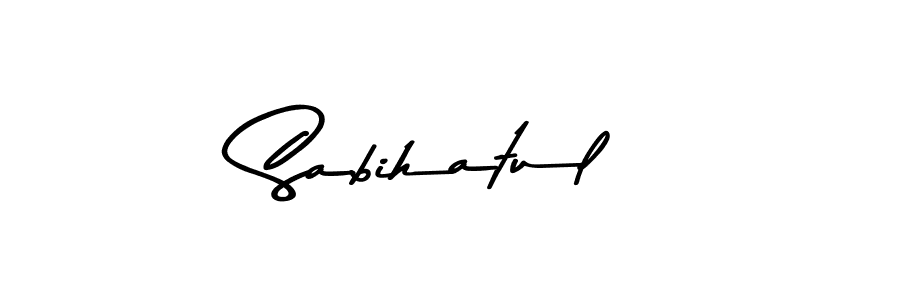 Sabihatul stylish signature style. Best Handwritten Sign (Asem Kandis PERSONAL USE) for my name. Handwritten Signature Collection Ideas for my name Sabihatul. Sabihatul signature style 9 images and pictures png