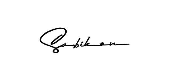 Asem Kandis PERSONAL USE is a professional signature style that is perfect for those who want to add a touch of class to their signature. It is also a great choice for those who want to make their signature more unique. Get Sabikon name to fancy signature for free. Sabikon signature style 9 images and pictures png