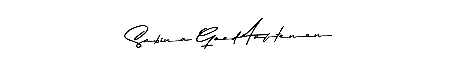 How to make Sabina Good Aaftenon name signature. Use Asem Kandis PERSONAL USE style for creating short signs online. This is the latest handwritten sign. Sabina Good Aaftenon signature style 9 images and pictures png