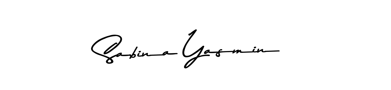 Make a beautiful signature design for name Sabina Yasmin. With this signature (Asem Kandis PERSONAL USE) style, you can create a handwritten signature for free. Sabina Yasmin signature style 9 images and pictures png