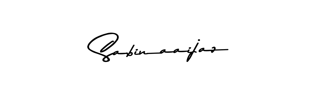 Sabinaaijaz stylish signature style. Best Handwritten Sign (Asem Kandis PERSONAL USE) for my name. Handwritten Signature Collection Ideas for my name Sabinaaijaz. Sabinaaijaz signature style 9 images and pictures png