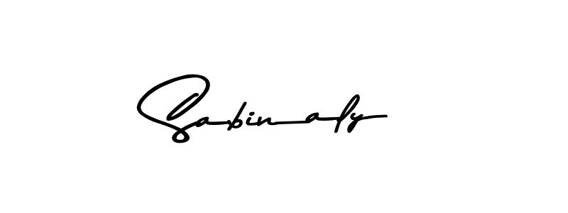 Make a beautiful signature design for name Sabinaly. With this signature (Asem Kandis PERSONAL USE) style, you can create a handwritten signature for free. Sabinaly signature style 9 images and pictures png