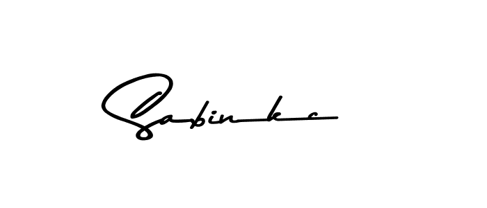 How to make Sabinkc name signature. Use Asem Kandis PERSONAL USE style for creating short signs online. This is the latest handwritten sign. Sabinkc signature style 9 images and pictures png