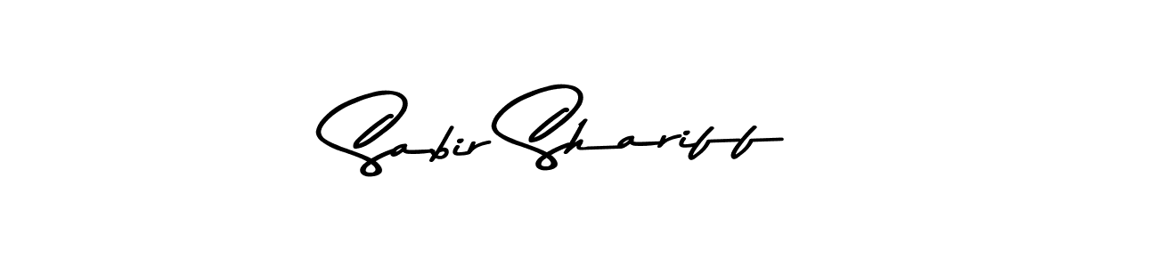 Make a beautiful signature design for name Sabir Shariff. With this signature (Asem Kandis PERSONAL USE) style, you can create a handwritten signature for free. Sabir Shariff signature style 9 images and pictures png