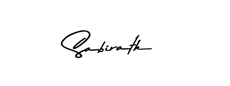 Design your own signature with our free online signature maker. With this signature software, you can create a handwritten (Asem Kandis PERSONAL USE) signature for name Sabirath. Sabirath signature style 9 images and pictures png