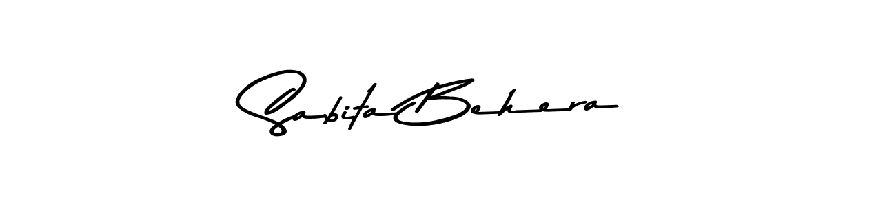 Create a beautiful signature design for name Sabita Behera. With this signature (Asem Kandis PERSONAL USE) fonts, you can make a handwritten signature for free. Sabita Behera signature style 9 images and pictures png