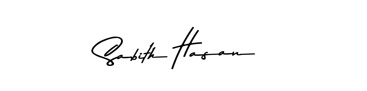 Create a beautiful signature design for name Sabith Hasan. With this signature (Asem Kandis PERSONAL USE) fonts, you can make a handwritten signature for free. Sabith Hasan signature style 9 images and pictures png