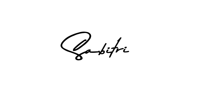 Design your own signature with our free online signature maker. With this signature software, you can create a handwritten (Asem Kandis PERSONAL USE) signature for name Sabitri. Sabitri signature style 9 images and pictures png