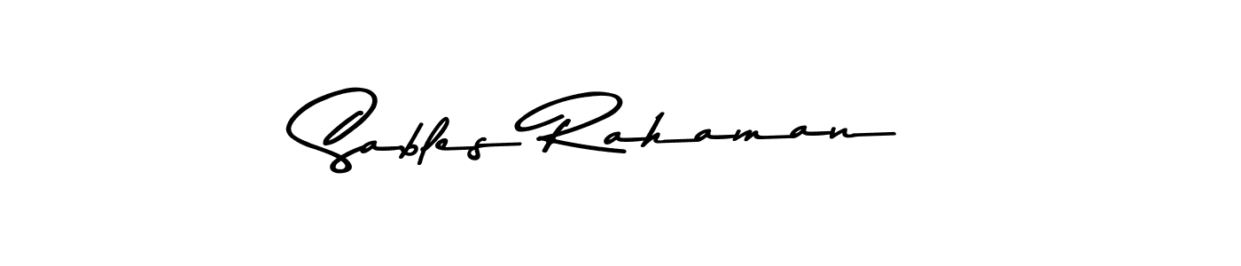 Also we have Sables Rahaman name is the best signature style. Create professional handwritten signature collection using Asem Kandis PERSONAL USE autograph style. Sables Rahaman signature style 9 images and pictures png