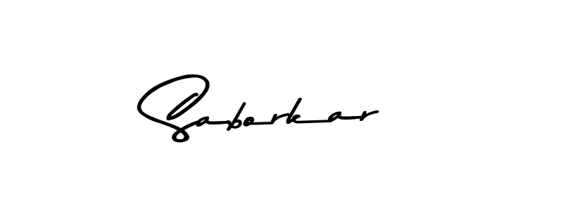 Also we have Saborkar name is the best signature style. Create professional handwritten signature collection using Asem Kandis PERSONAL USE autograph style. Saborkar signature style 9 images and pictures png