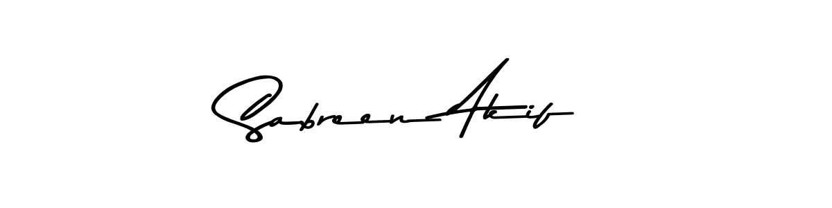 How to make Sabreen Akif signature? Asem Kandis PERSONAL USE is a professional autograph style. Create handwritten signature for Sabreen Akif name. Sabreen Akif signature style 9 images and pictures png