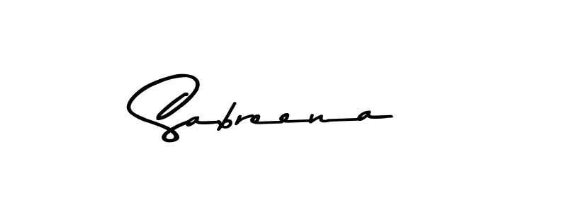 Make a beautiful signature design for name Sabreena. Use this online signature maker to create a handwritten signature for free. Sabreena signature style 9 images and pictures png