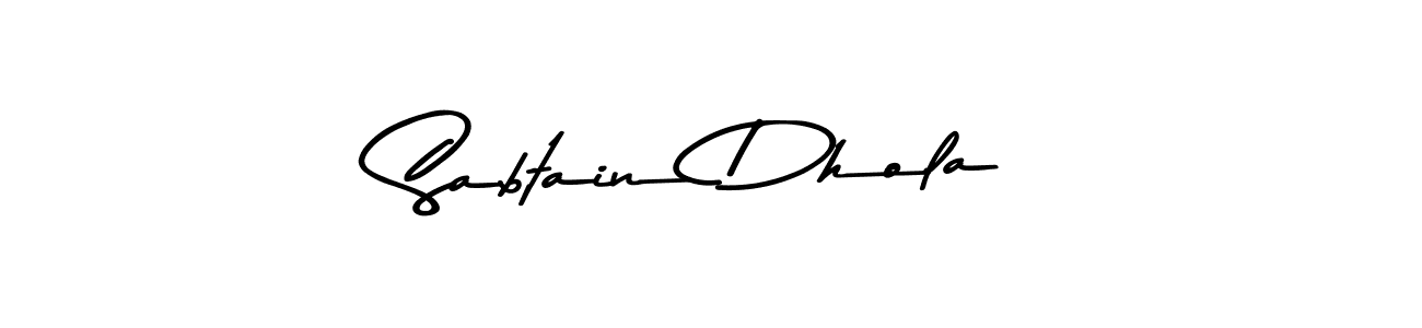 Make a beautiful signature design for name Sabtain Dhola. Use this online signature maker to create a handwritten signature for free. Sabtain Dhola signature style 9 images and pictures png