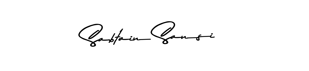 The best way (Asem Kandis PERSONAL USE) to make a short signature is to pick only two or three words in your name. The name Sabtain Sansi include a total of six letters. For converting this name. Sabtain Sansi signature style 9 images and pictures png