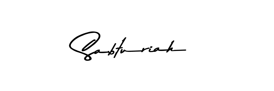 How to make Sabturiah signature? Asem Kandis PERSONAL USE is a professional autograph style. Create handwritten signature for Sabturiah name. Sabturiah signature style 9 images and pictures png